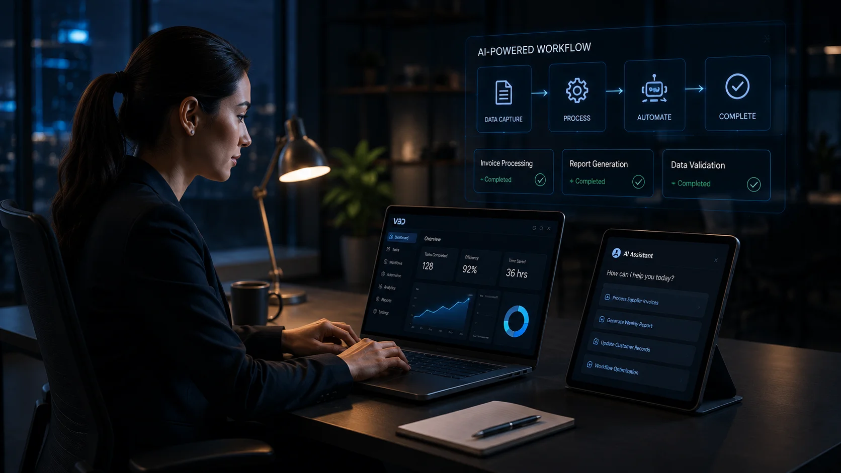 Human expertise combined with AI workflow automation at VBO back office services