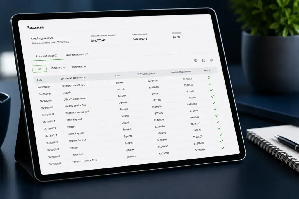 Bank, payroll and financial reconciliation support for small and growing businesses